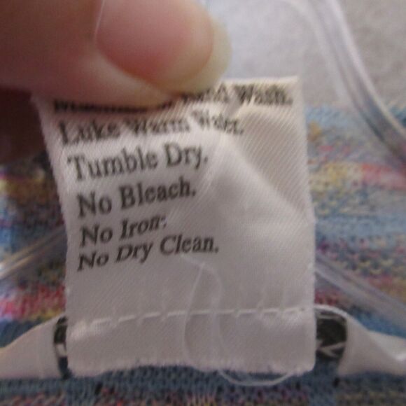 Exclusively Misook Sweater Cardigan  Large Rainbow Colorful Career‎ Church - Picture 10 of 16